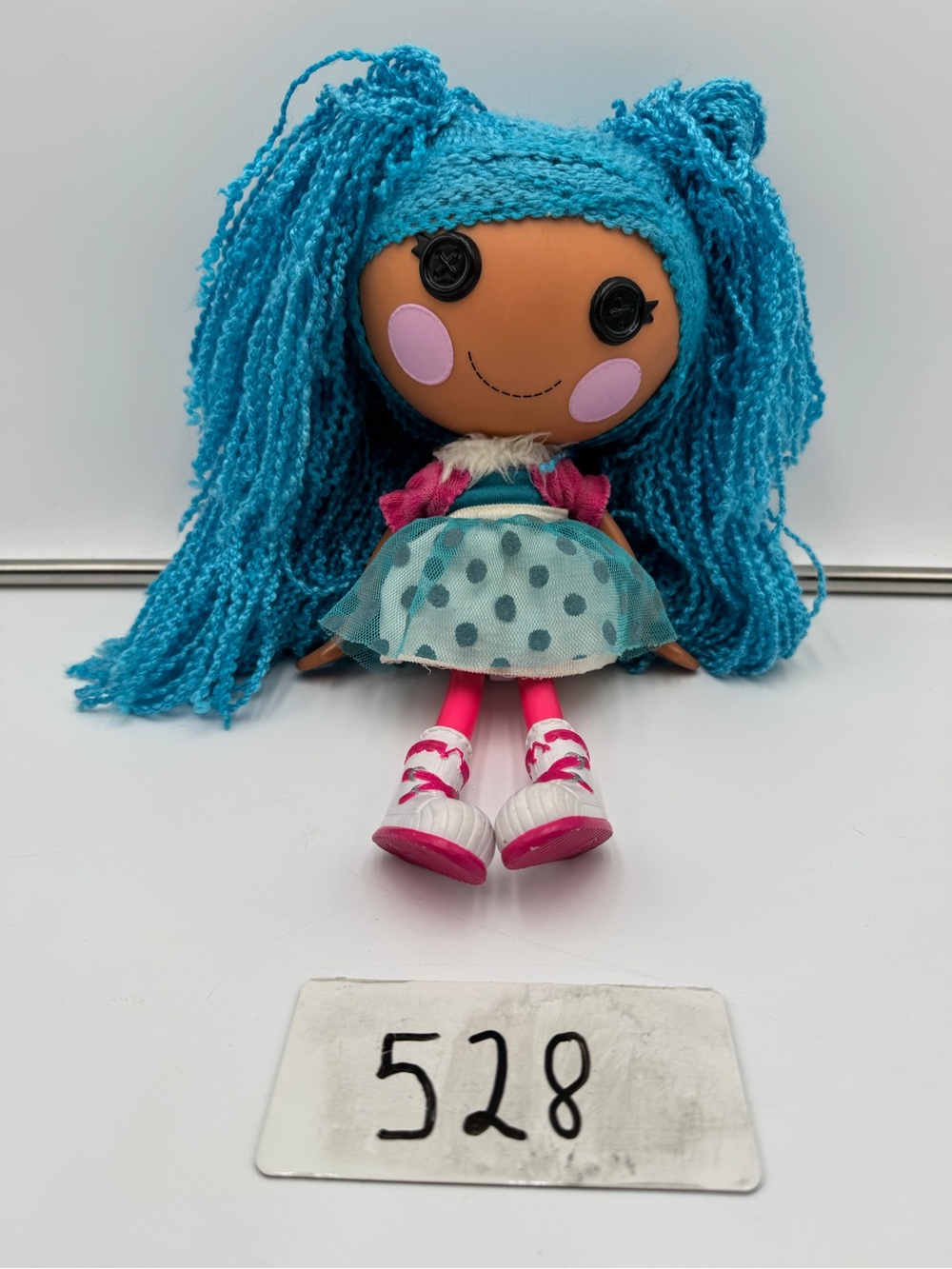2013 Lalaloopsy Loopy Hair Mittens Fluff N Stuff Blue Yarn Hair MGA Doll
